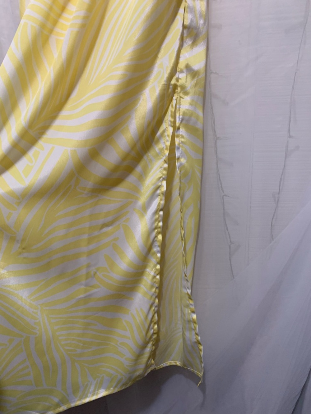 True Destinations Yellow Zebra Print Jumpsuit - Picture 4 of 9